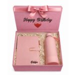 Blush Elegance Gift Set (Bottle & Notebook)
